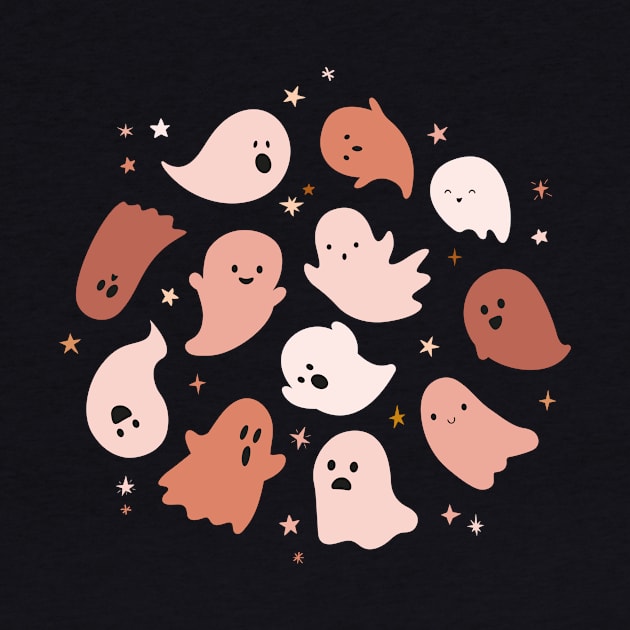 Pink Cute Ghosts: Adorable Spectral Charm by neverland-gifts